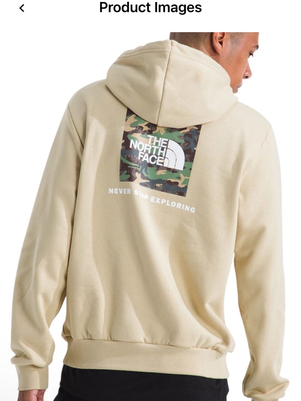 NWT The North Face Men’s Gravel Hoodie with Camo Logo Sz XL $65